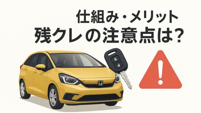 青い背景に黄色い車と鍵のアイコン、赤い警告マーク、「これは見逃せない」の白文字が中央に配置された画像